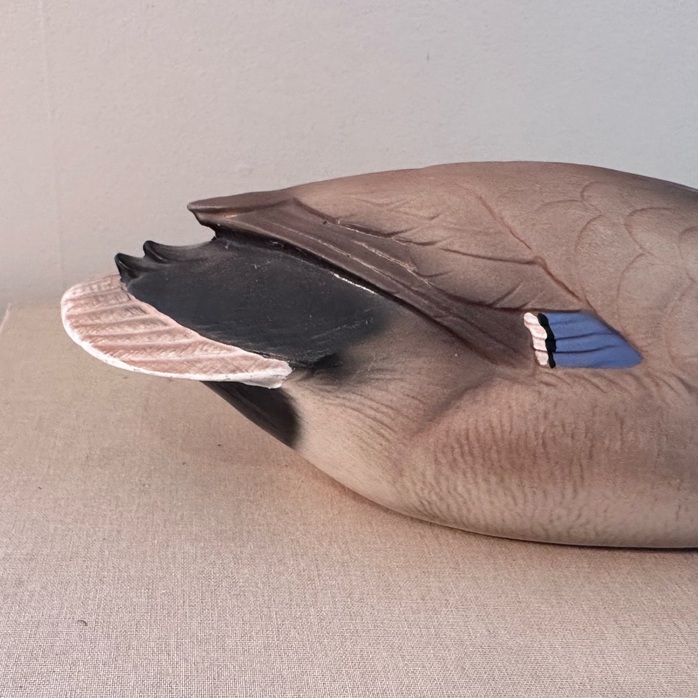 Handcrafted Ceramic Mallard Duck Sculpture - Green and Brown - Picture 10 of 13